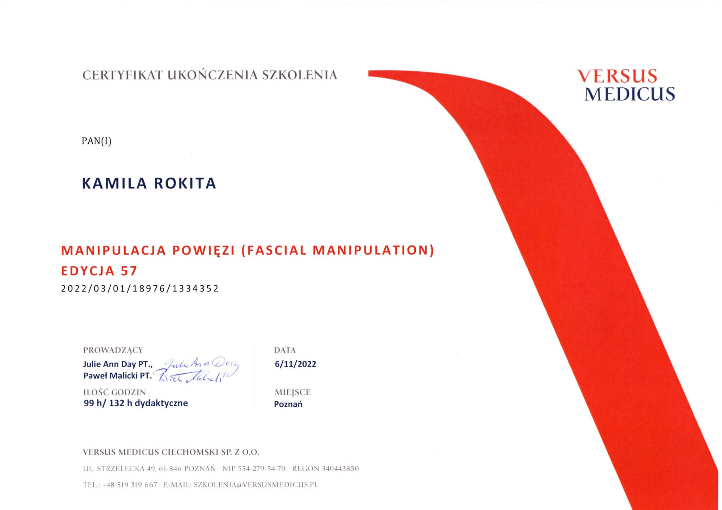 Fascial Manipulation level 2 (FM2)
