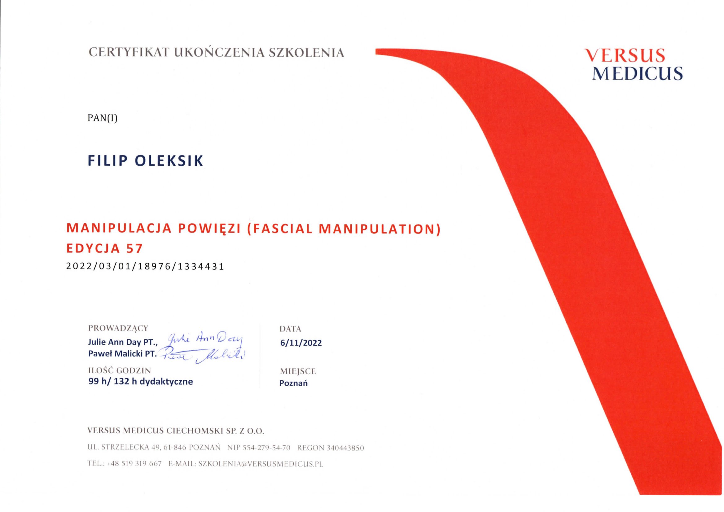 Fascial Manipulation level 2 (FM2)